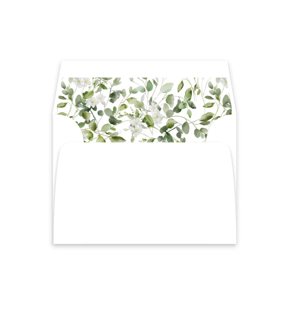This is a  4⅞" x 4.563" Envelope Liners (ELM) called The Zoey printed in full color