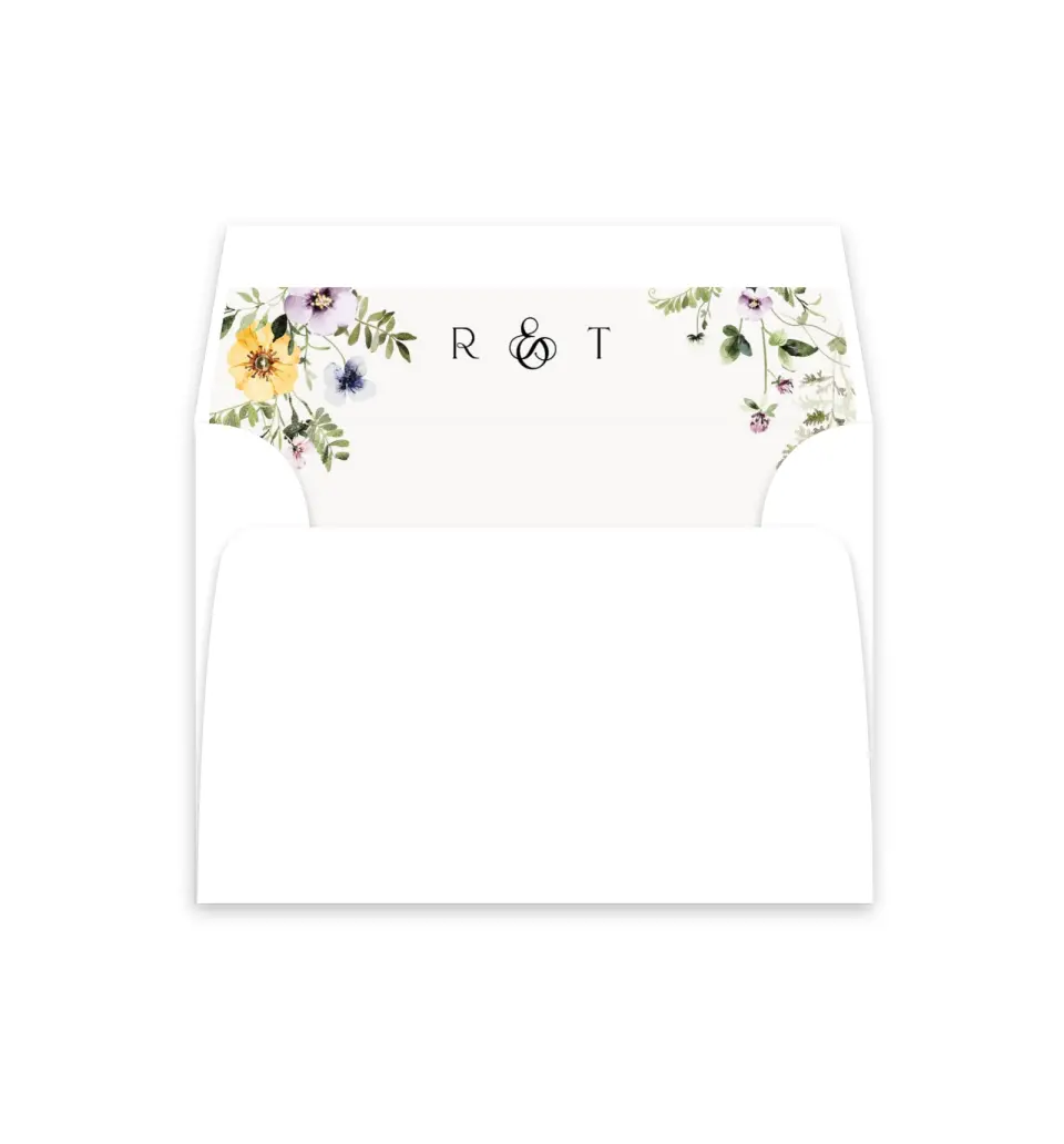 This is a  4⅞" x 4.563" Envelope Liners (ELM) called The Ruby printed in full color
