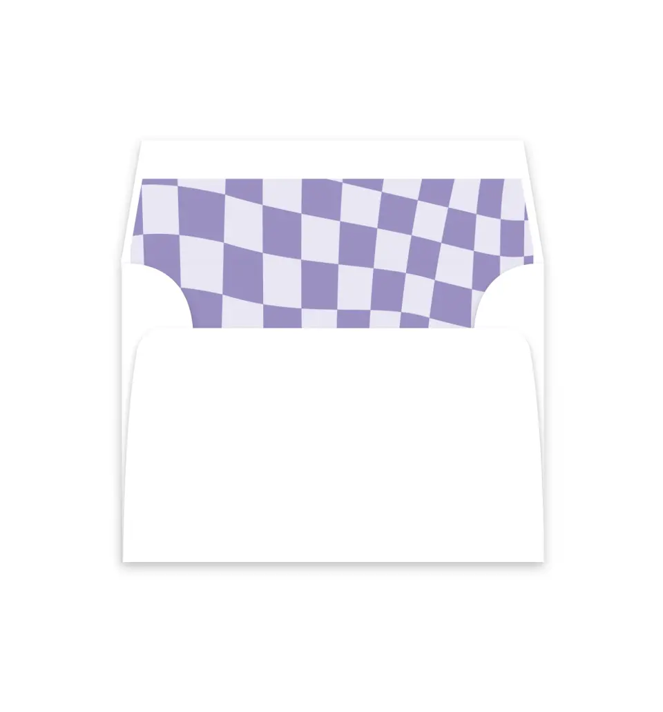This is a  4⅞" x 4.563" Envelope Liners (ELM) called The Karly printed in full color