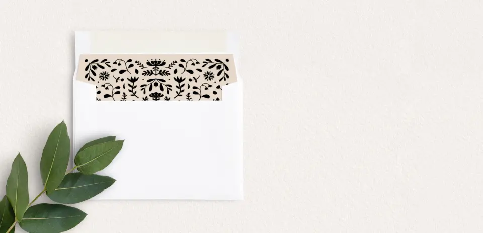 Envelope Liner inside Envelope