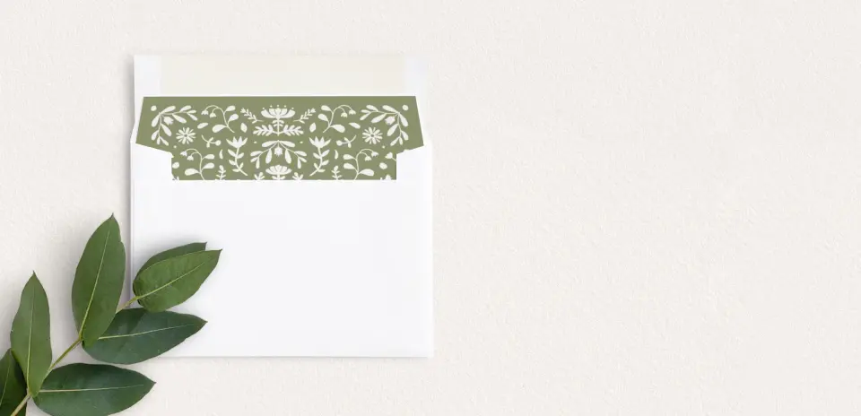 Envelope Liner inside Envelope