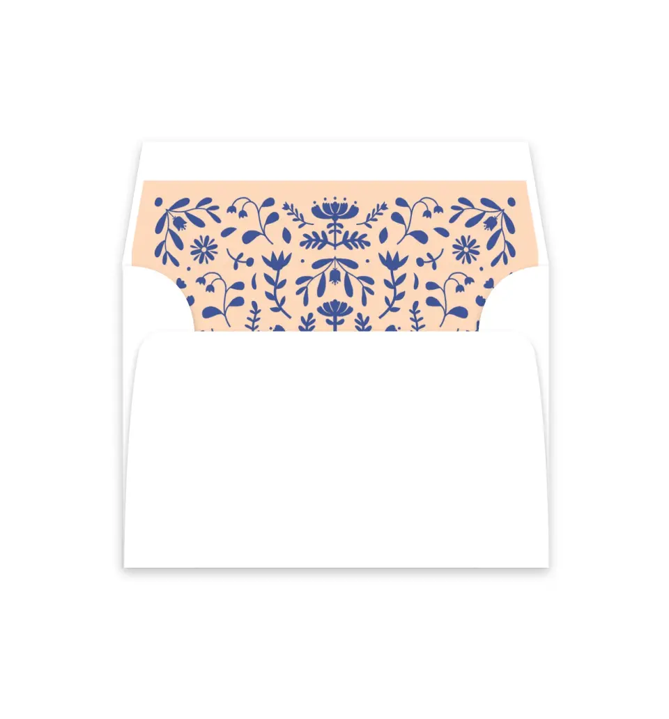 This is a  4⅞" x 4.563" Envelope Liners (ELM) called The Kassidy printed in full color