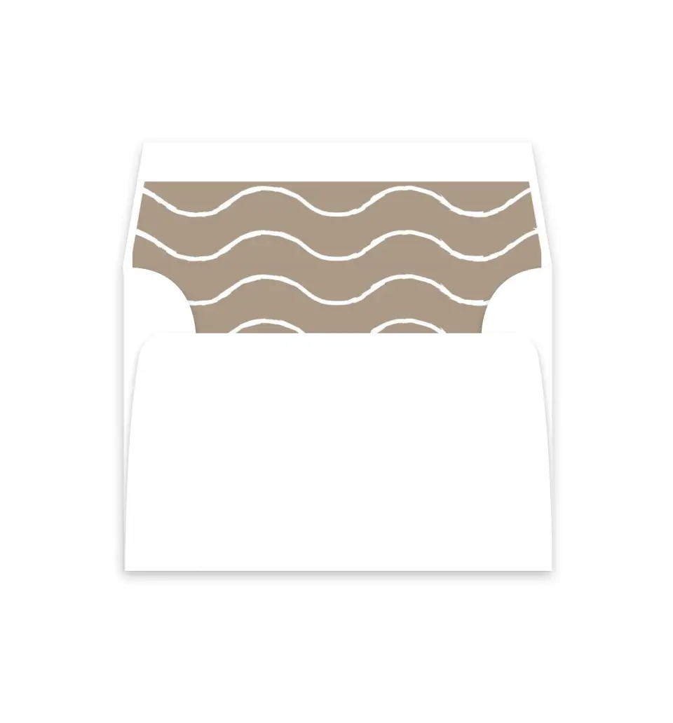This is a  4⅞" x 4.563" Envelope Liners (ELM) called Romantic Sketch printed in full color
