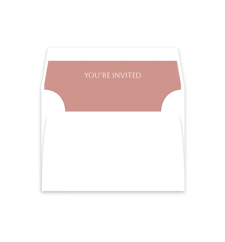This is a  4⅞" x 4.563" Envelope Liners (ELM) called Mauvelous printed in full color