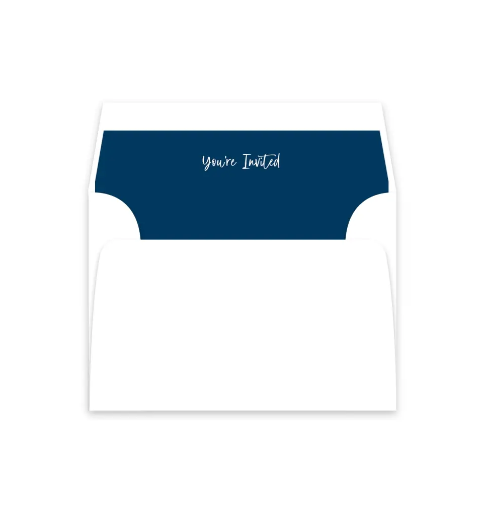 This is a  4⅞" x 4.563" Envelope Liners (ELM) called Abundant Blue printed in full color