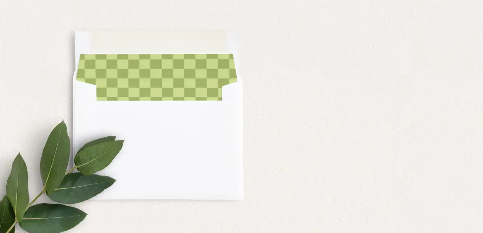 Envelope Liner inside Envelope