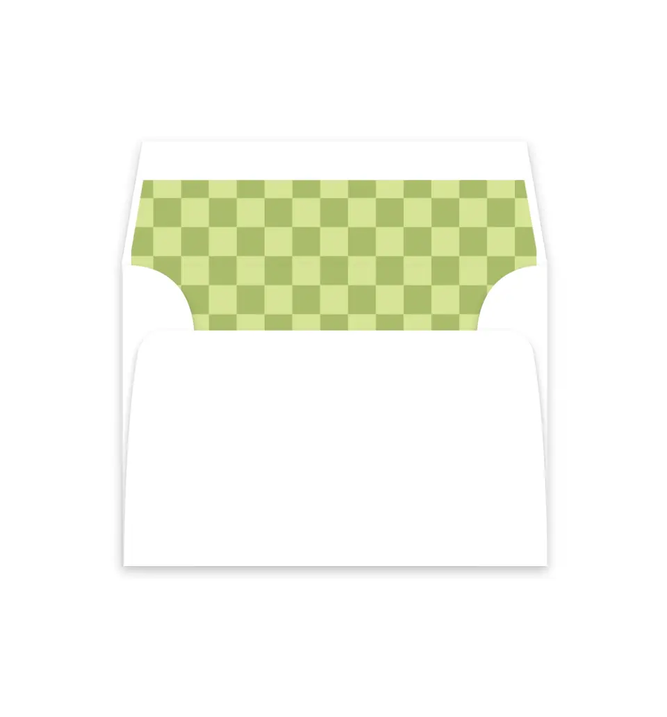 This is a  4⅞" x 4.563" Envelope Liners (ELM) called The Abigail printed in full color