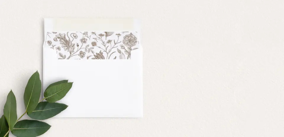 Envelope Liner inside Envelope