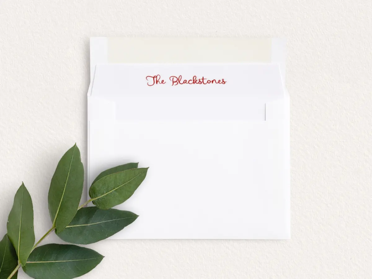 Envelope Liner inside Envelope