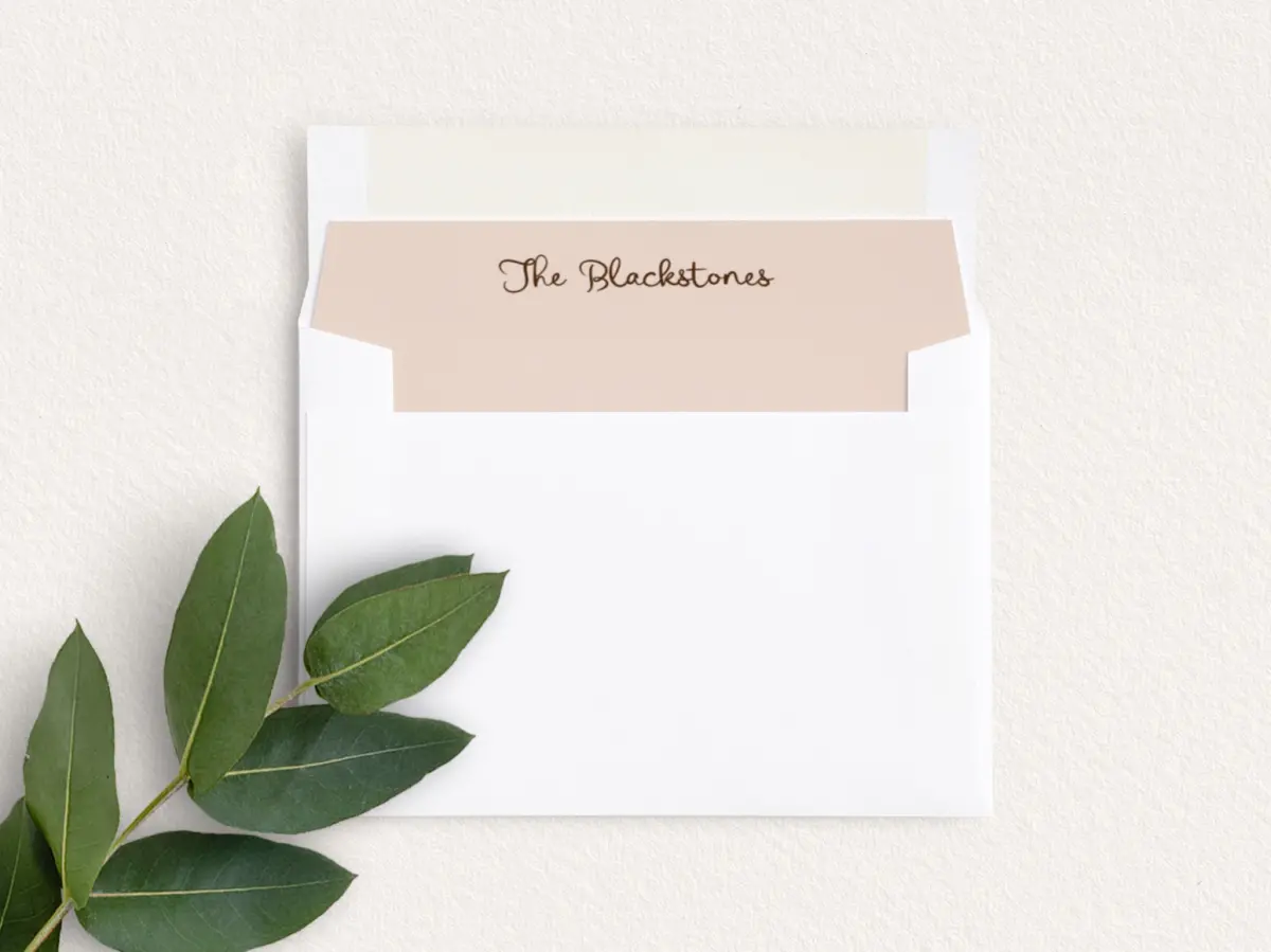 Envelope Liner inside Envelope
