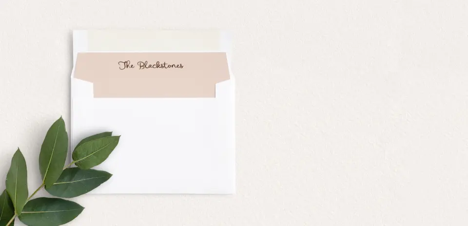 Envelope Liner inside Envelope