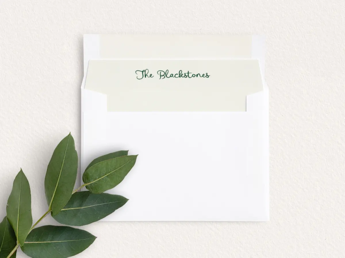 Envelope Liner inside Envelope