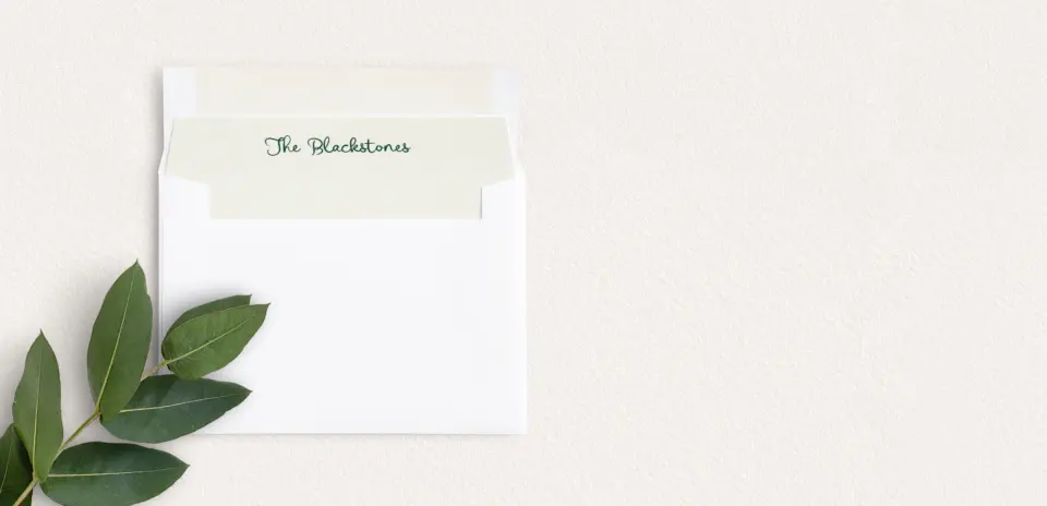 Envelope Liner inside Envelope