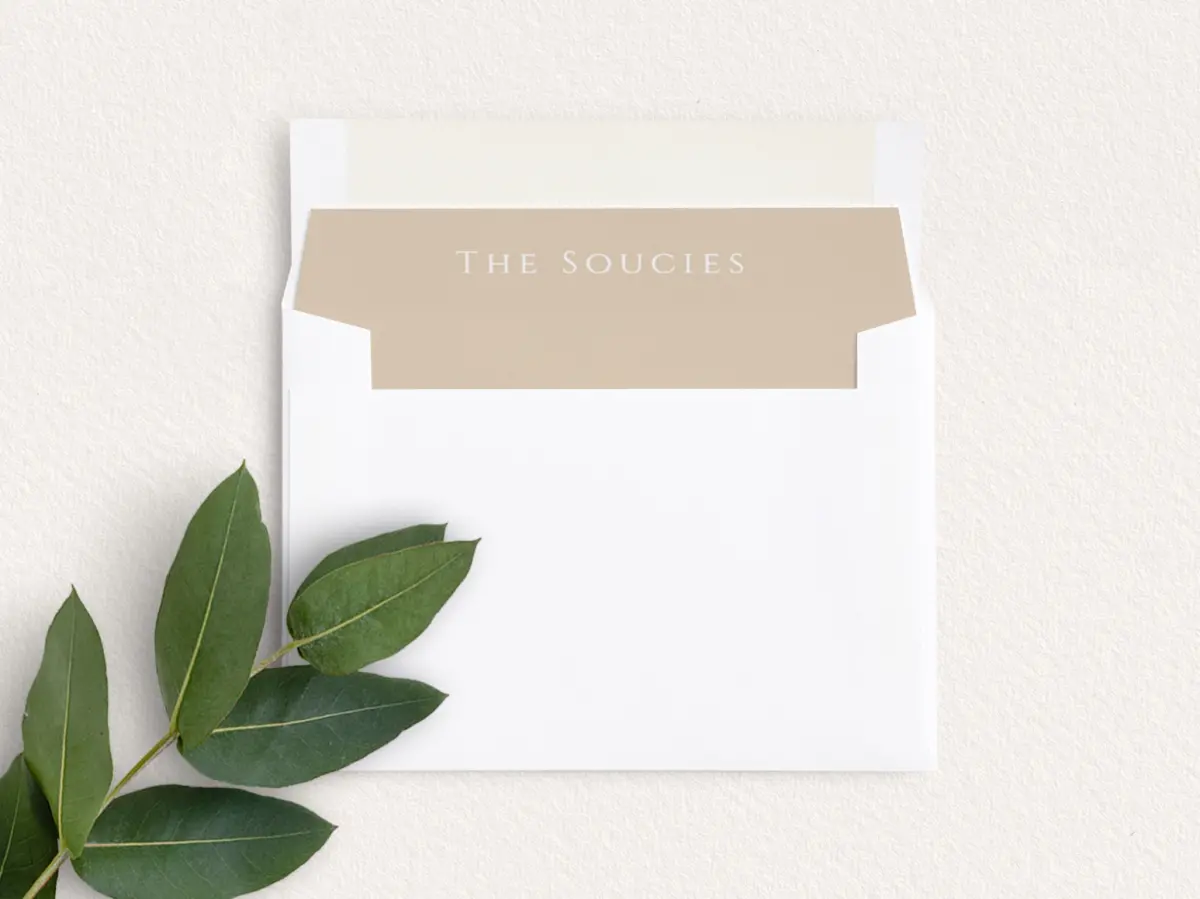 Envelope Liner inside Envelope