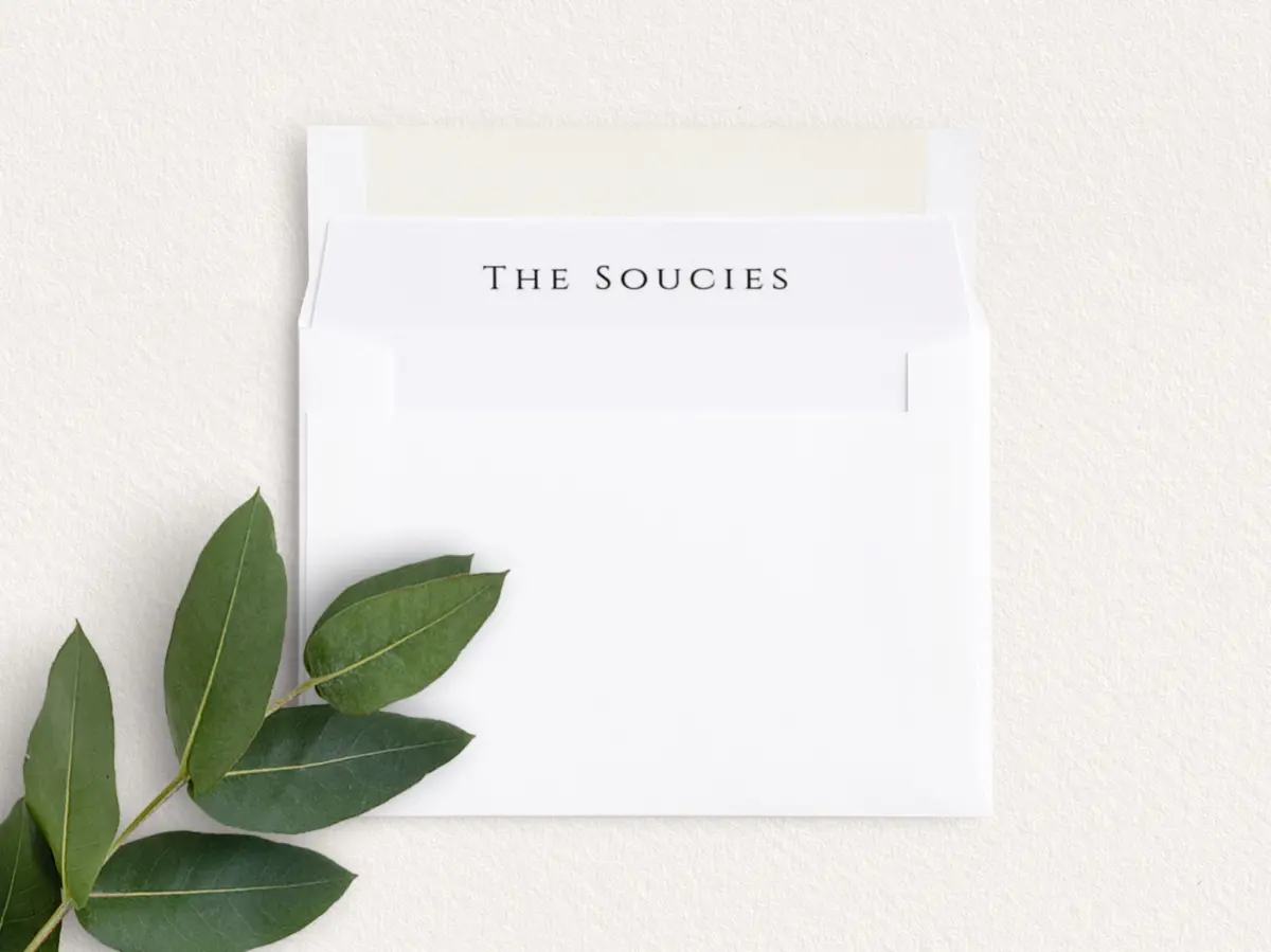 Envelope Liner inside Envelope