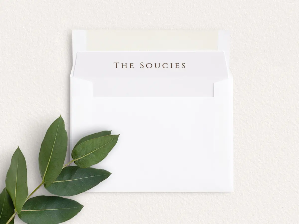 Envelope Liner inside Envelope