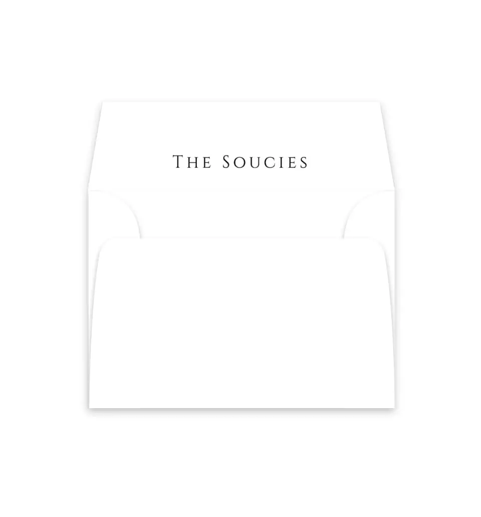 This is a  4⅞" x 4.563" Envelope Liners (ELM) called Classic Romance printed in full color