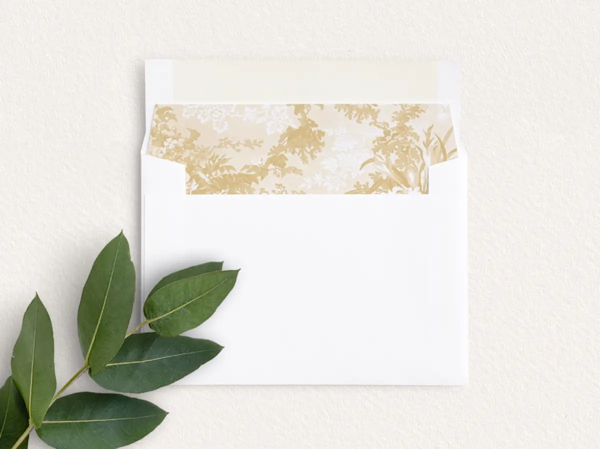 Envelope Liner inside Envelope