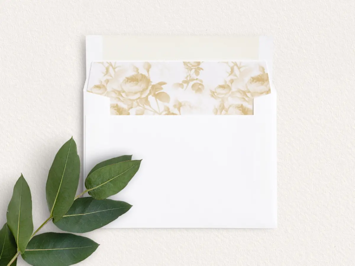 Envelope Liner inside Envelope