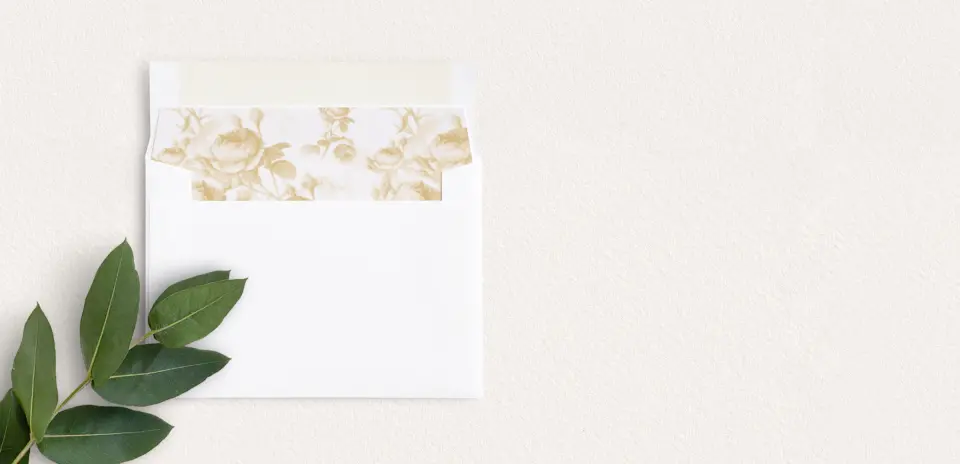Envelope Liner inside Envelope
