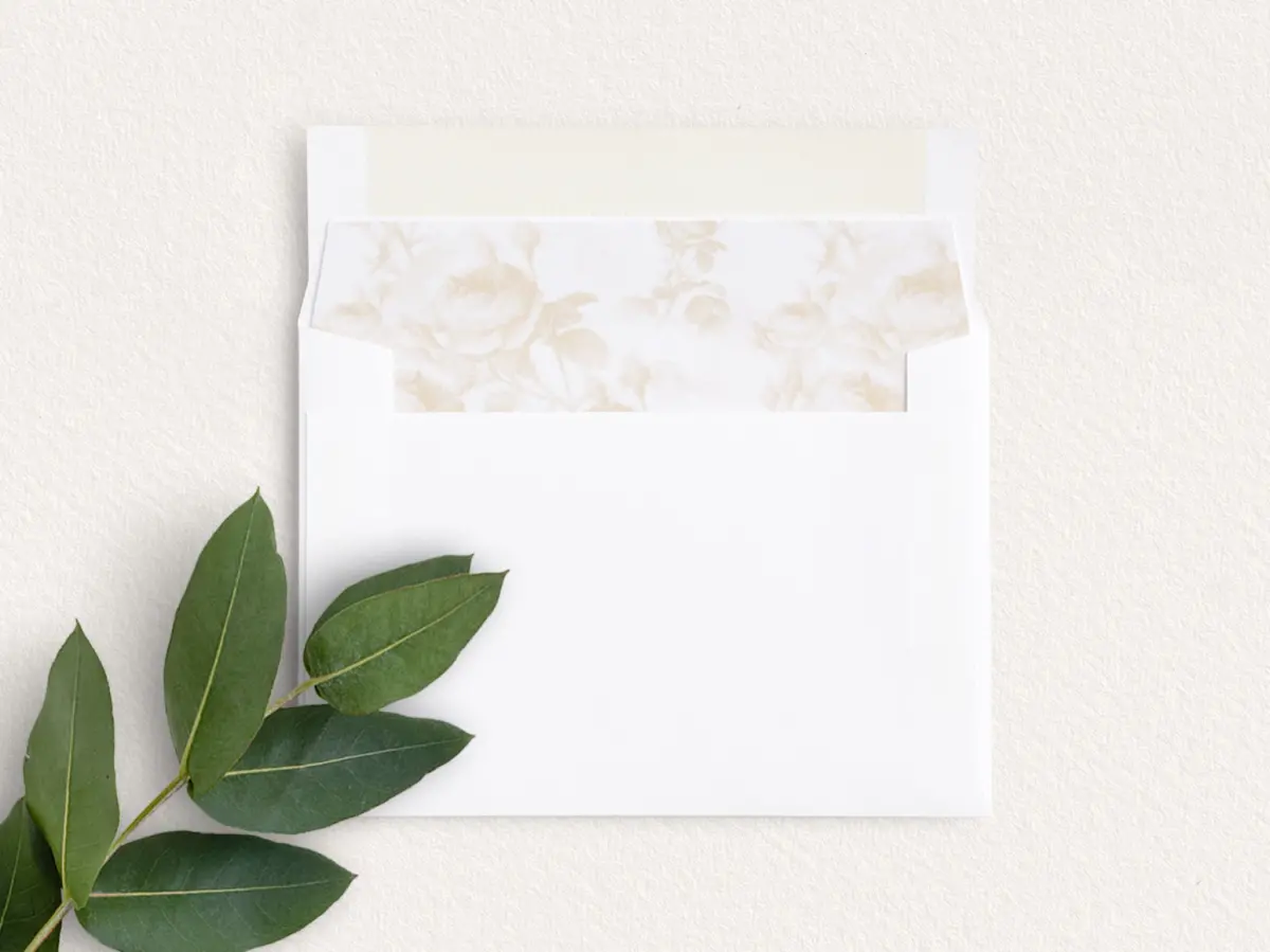 Envelope Liner inside Envelope
