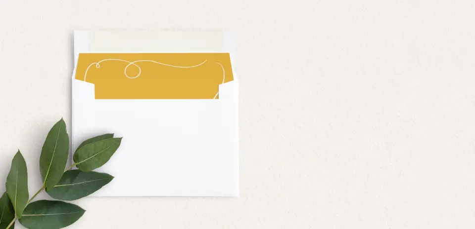 Envelope Liner inside Envelope