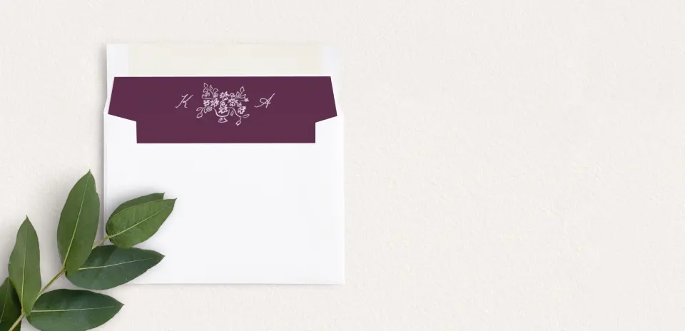 Envelope Liner inside Envelope