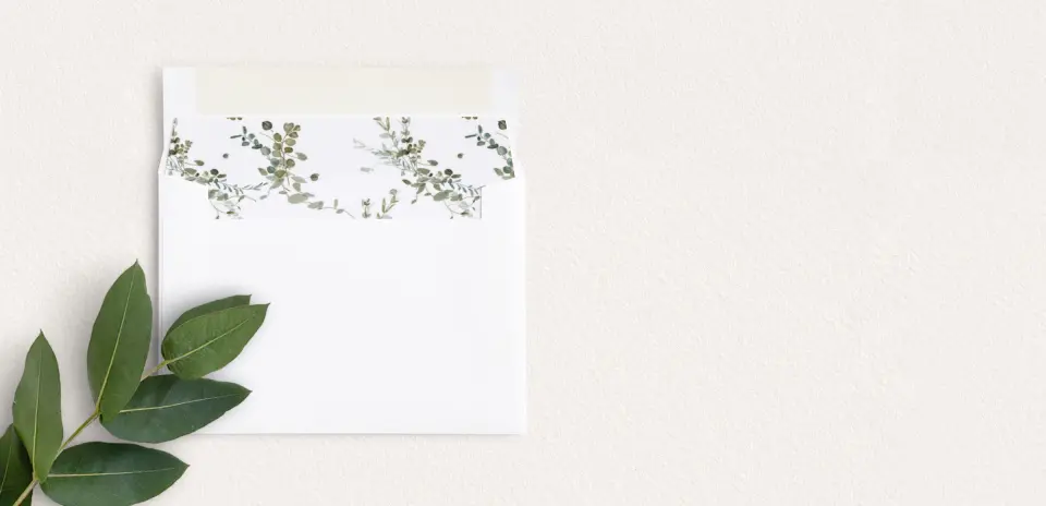 Envelope Liner inside Envelope