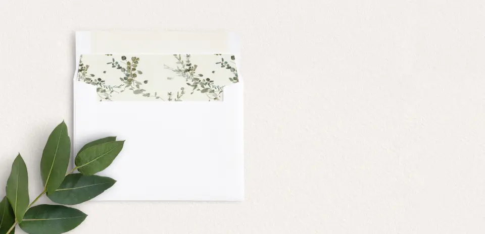 Envelope Liner inside Envelope