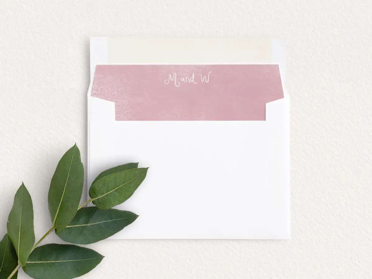 Envelope Liner inside Envelope