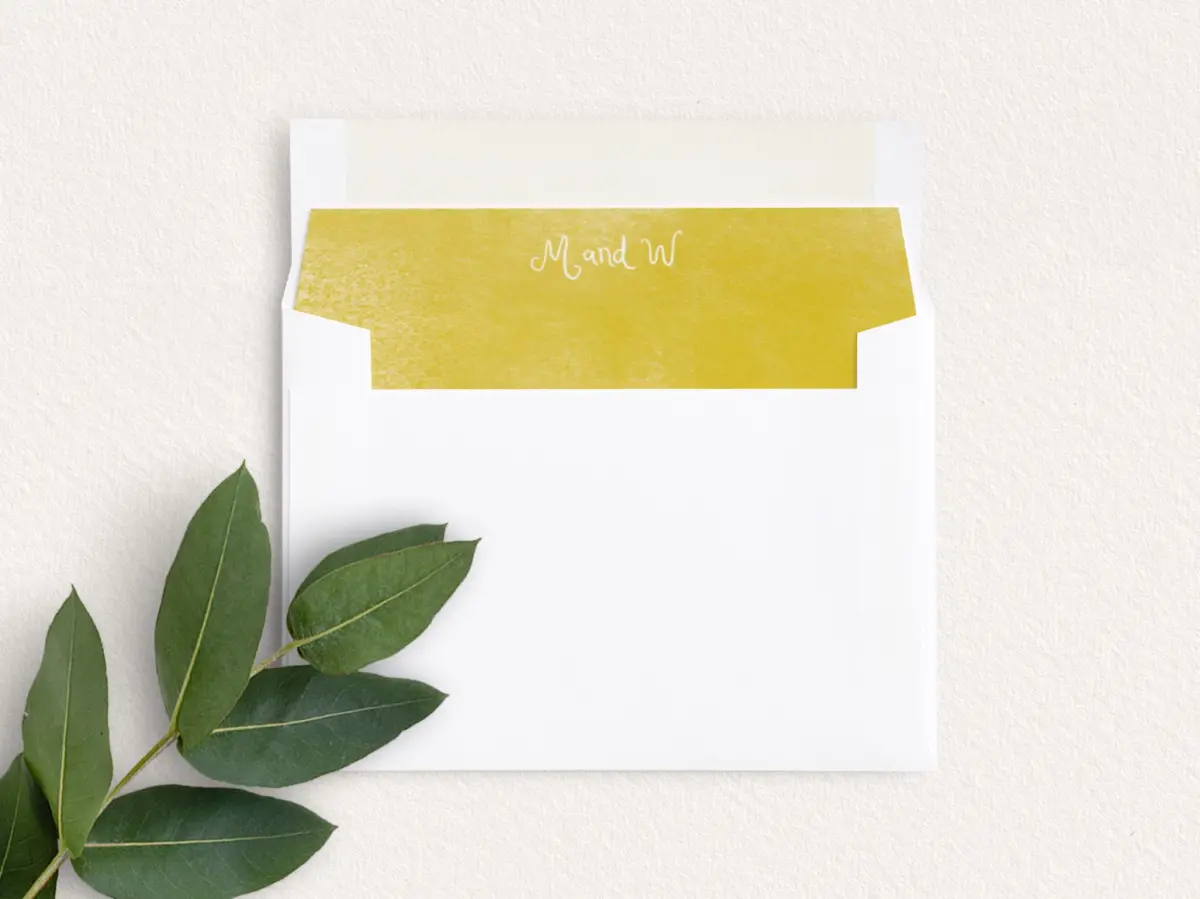 Envelope Liner inside Envelope