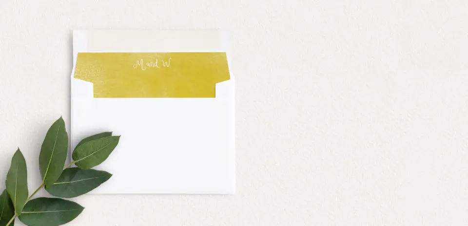 Envelope Liner inside Envelope