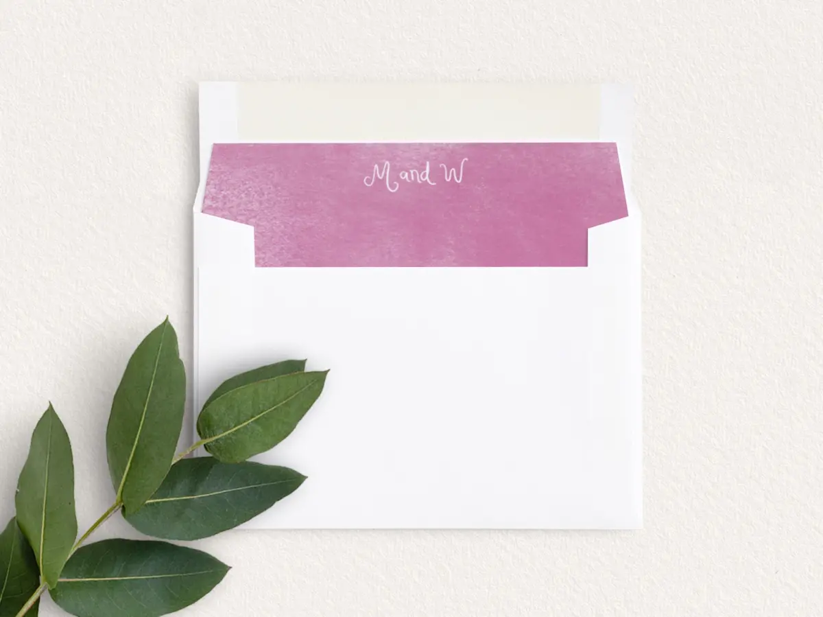 Envelope Liner inside Envelope