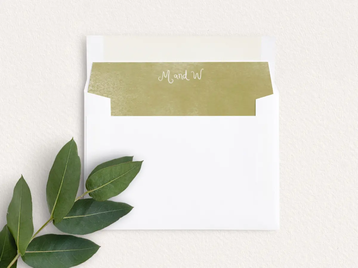 Envelope Liner inside Envelope