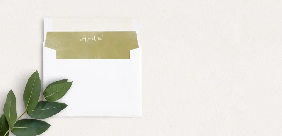 Envelope Liner inside Envelope