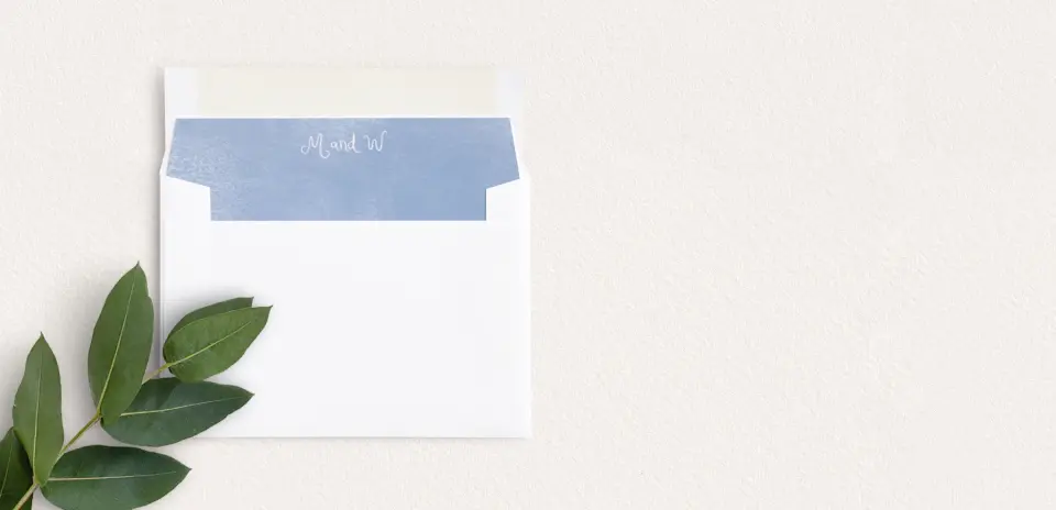 Envelope Liner inside Envelope