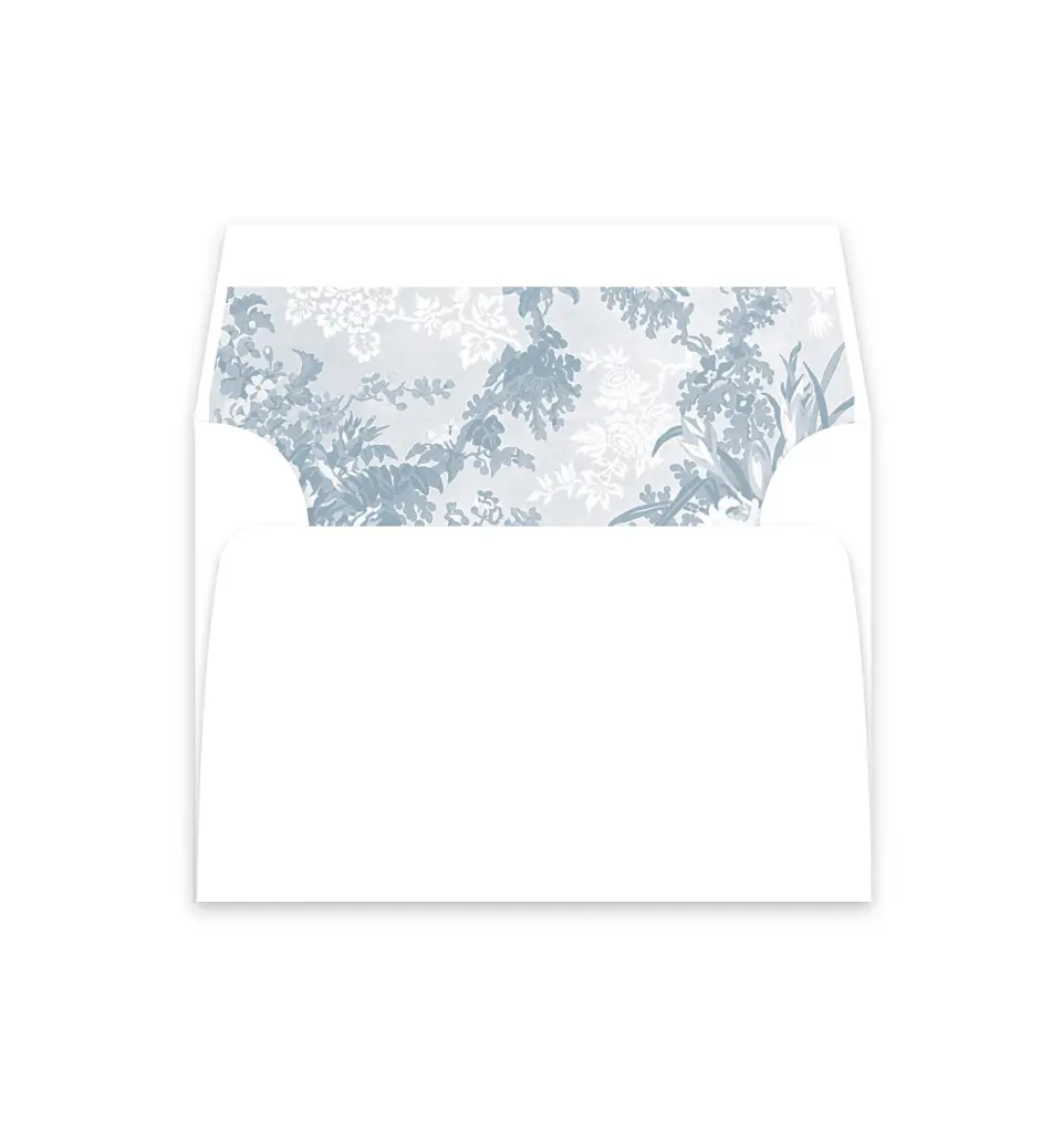This is a  4⅞" x 4.563" Envelope Liners (ELM) called The Victoria printed in full color