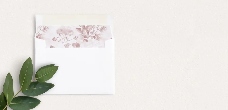 Envelope Liner inside Envelope