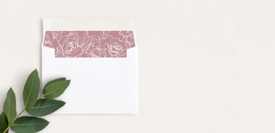 Envelope Liner inside Envelope