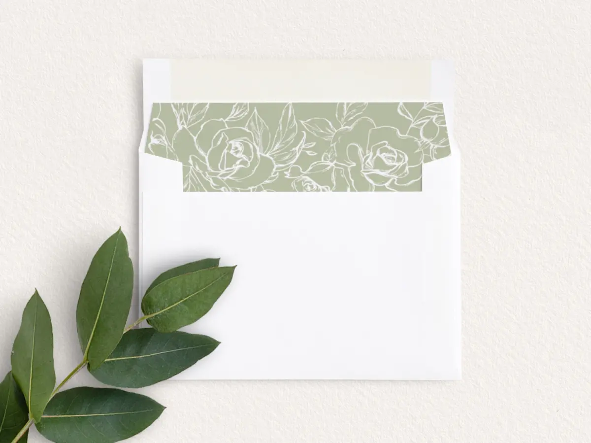 Envelope Liner inside Envelope