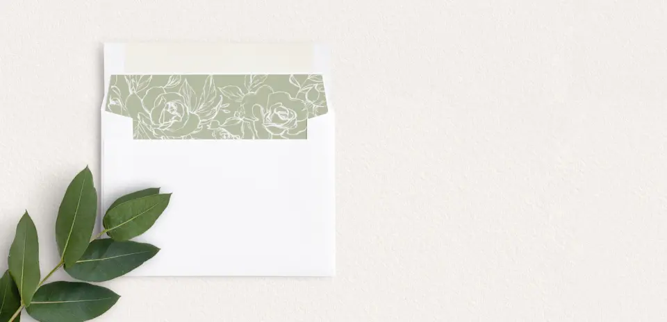Envelope Liner inside Envelope