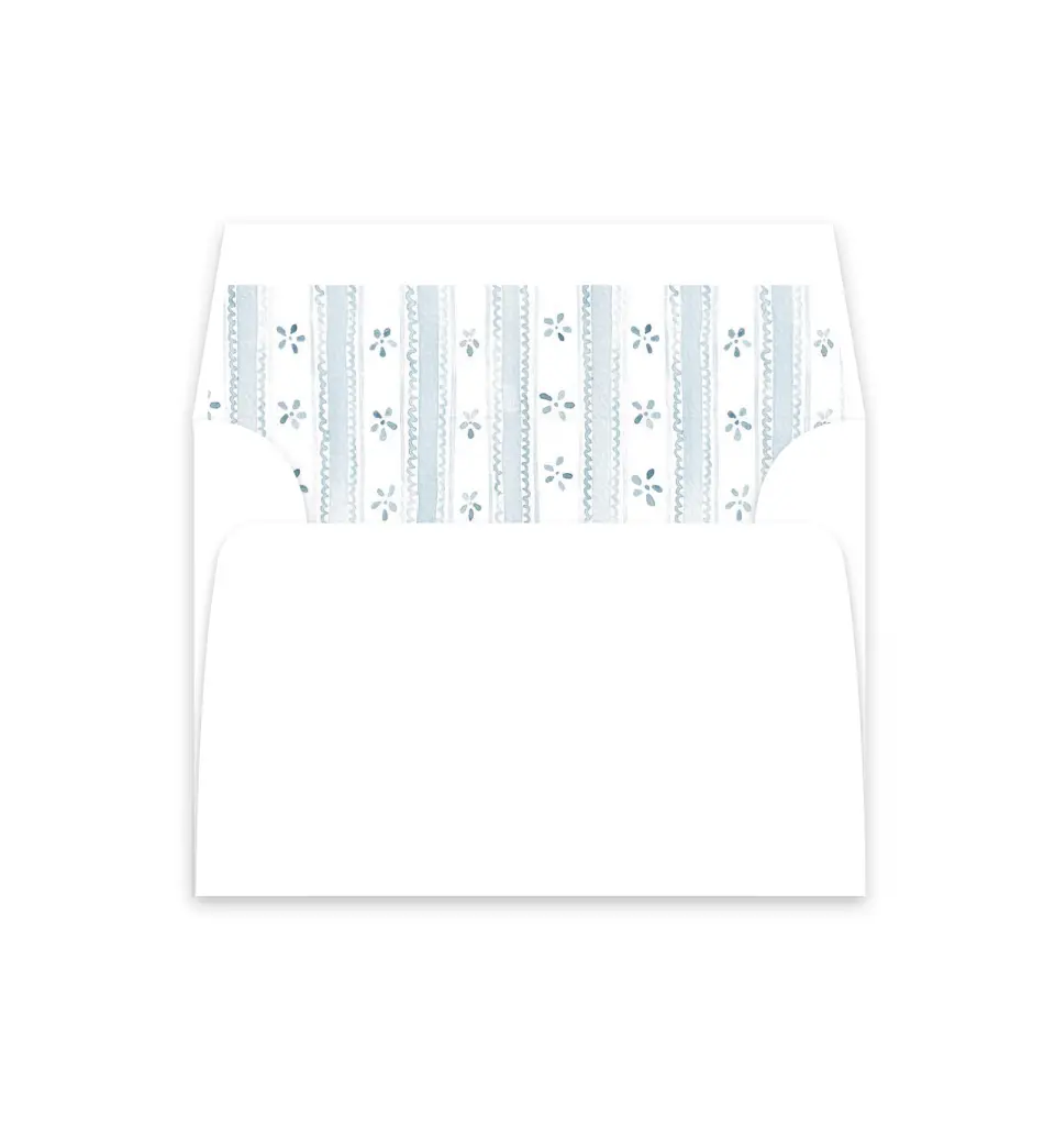This is a  4⅞" x 4.563" Envelope Liners (ELM) called Southern Belle printed in full color