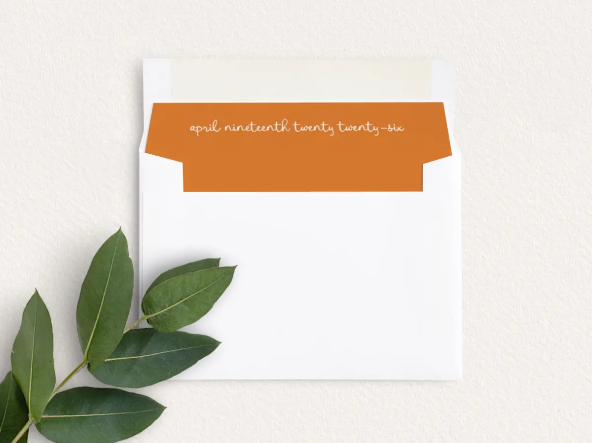 Envelope Liner inside Envelope