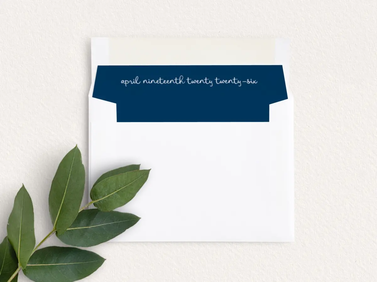 Envelope Liner inside Envelope