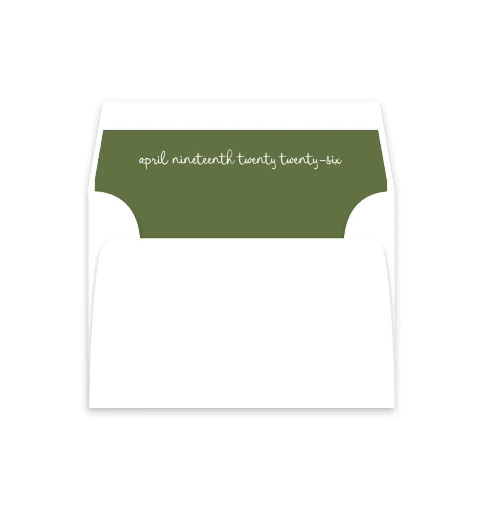 This is a  4⅞" x 4.563" Envelope Liners (ELM) called Sweet Woodland printed in full color