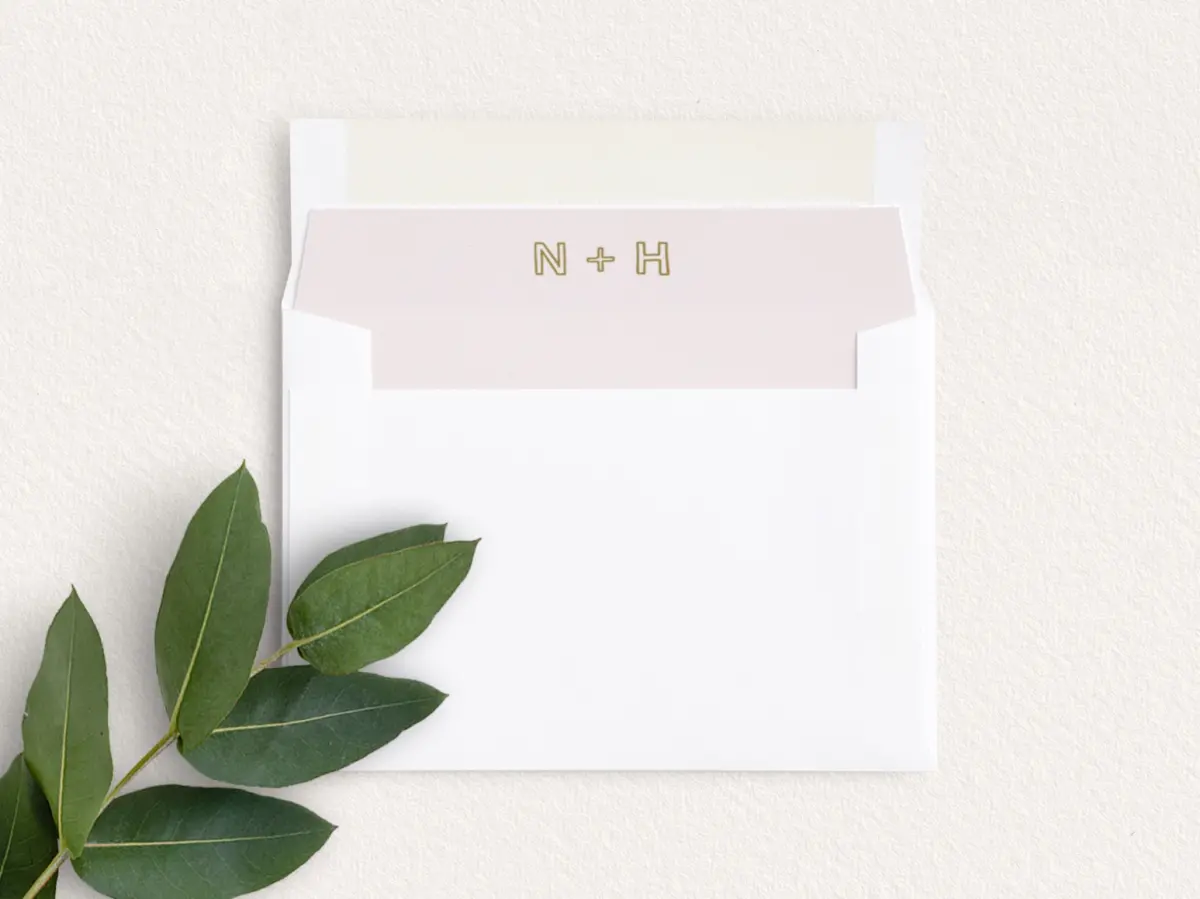 Envelope Liner inside Envelope