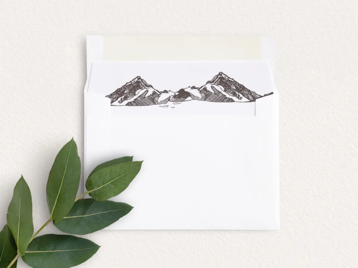 Envelope Liner inside Envelope