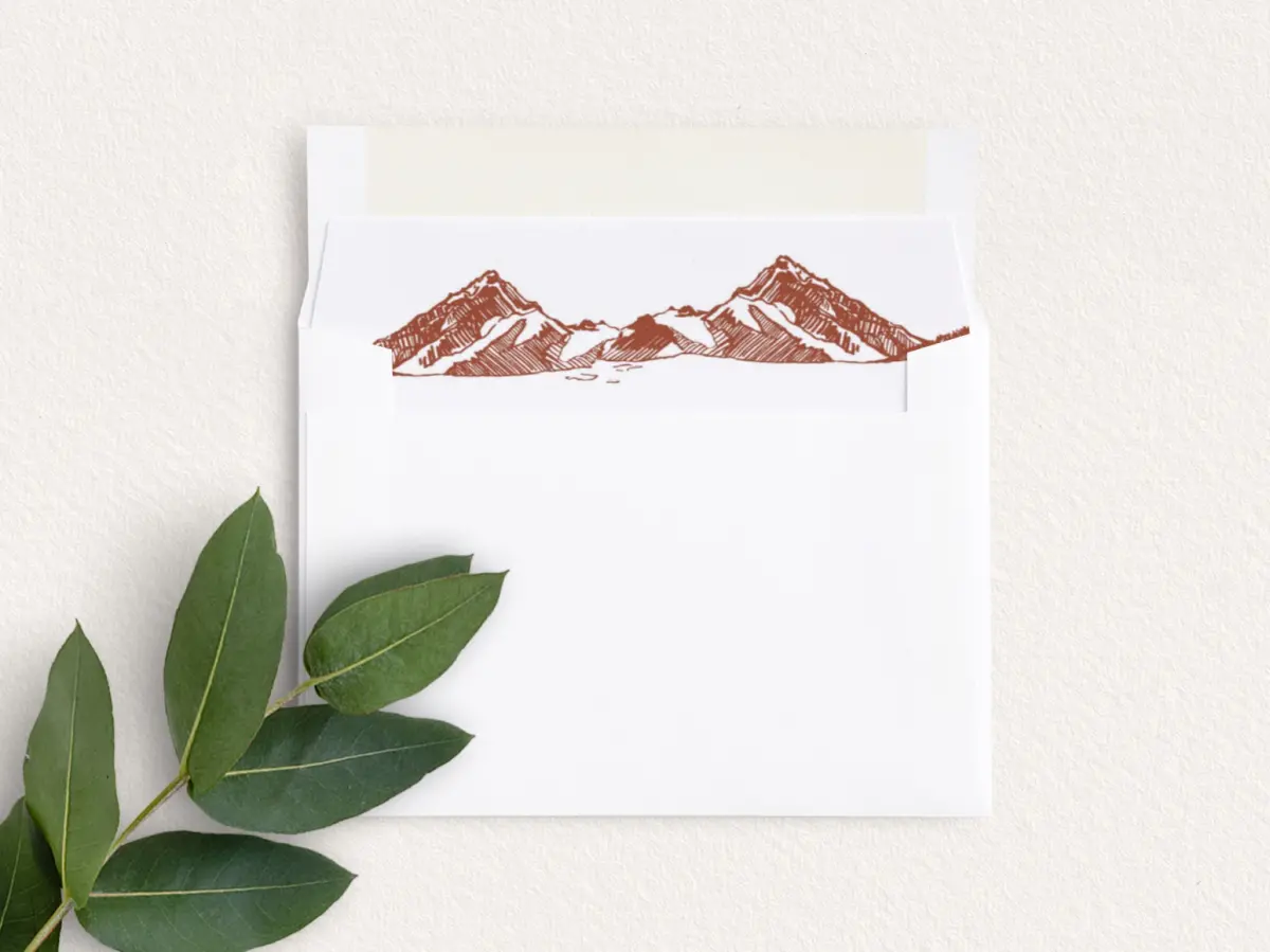 Envelope Liner inside Envelope