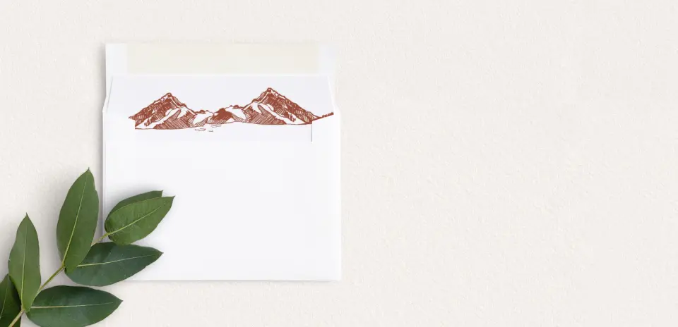 Envelope Liner inside Envelope
