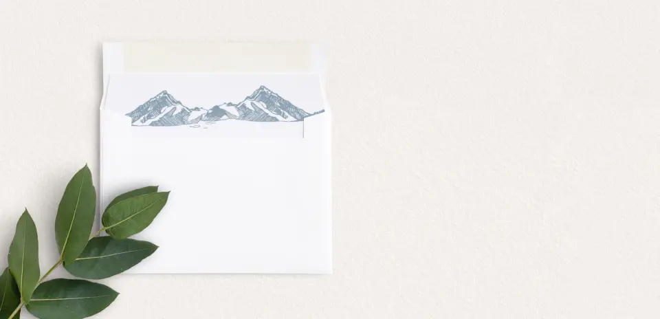 Envelope Liner inside Envelope